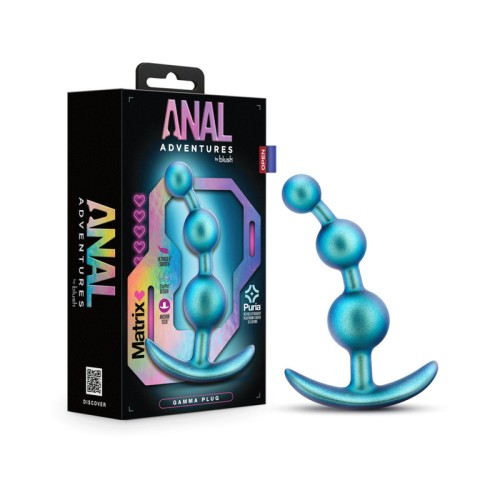 Plug Gamma Matrix Aventura Anal Verde Neptuno