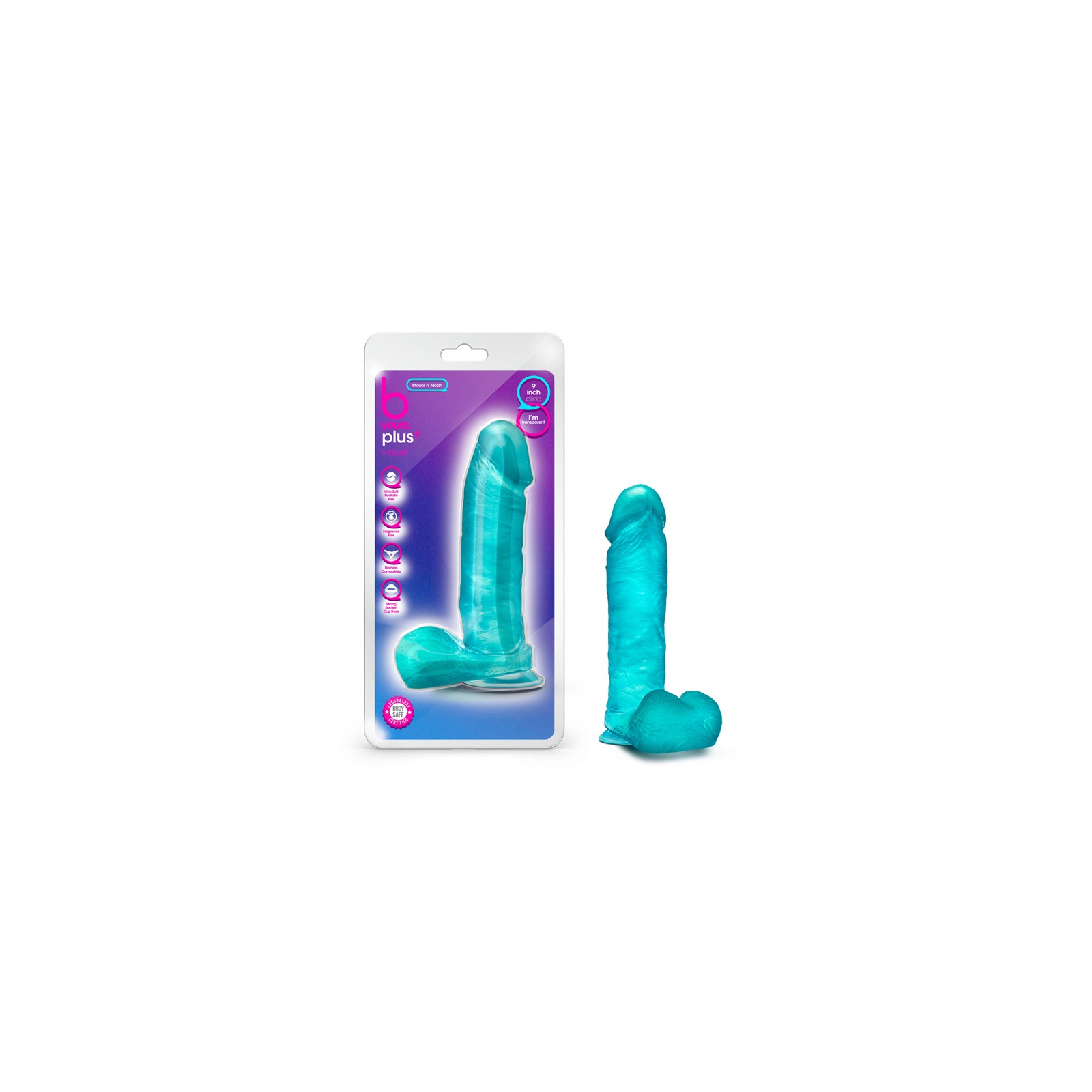 B Yours Plus 9 inch Teal Realistic Dildo