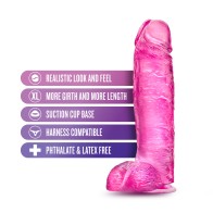 B Yours Plus Big n' Bulky Dildo de 10.5 in. con Bolas Rosa