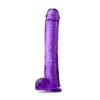 B Yours Plus Hefty n' Hung Dildo de 14 pulgadas con Bolas Morado