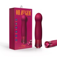 Vibrador Silicona Caliente Classy para G-Spot Oh My Gem Granate Recargable