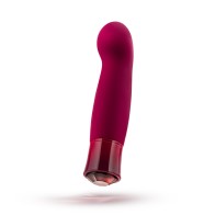 Oh My Gem Classy Rechargeable Warming Silicone G-Spot Vibrator Garnet