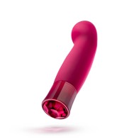 Oh My Gem Classy Rechargeable Warming Silicone G-Spot Vibrator Garnet