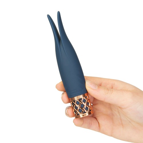 Pillow Talk Secrets Playful Clitoral Vibrator in Navy