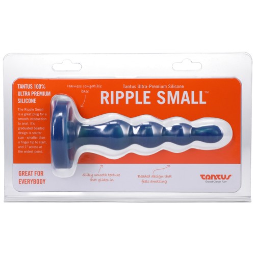 Dildo de Perlas Anales Firmes Tantus Ripple Pequeño de 8 Pulgadas Malachita