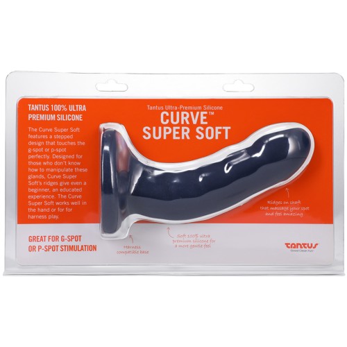 Tantus Curve Dildo 6.5 Mediano-Firme Zafiro