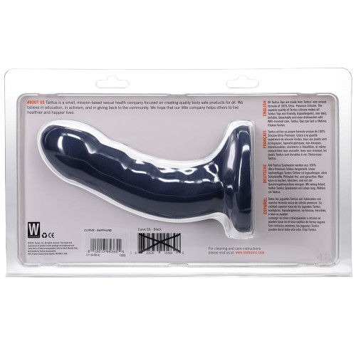 Tantus Curve Dildo 6.5 Mediano-Firme Zafiro