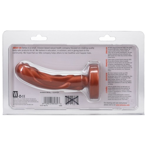 Dildo Fantasía Mini Magma Tantus Firme Cobre