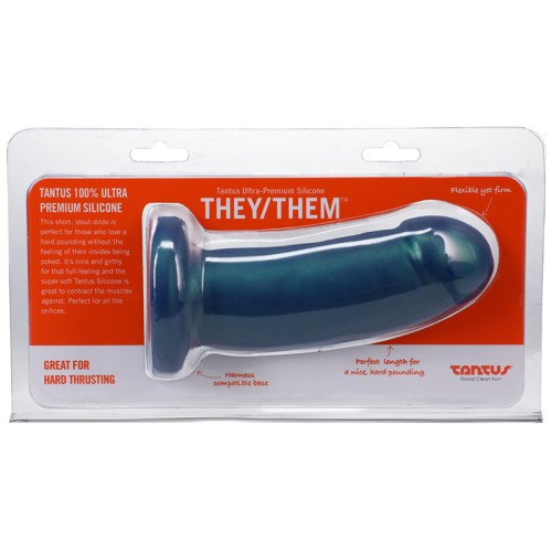 Dildo Tantus They/Them de 5.5 in. Malachita Suave