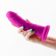 Dildo de Girth Dual Density 7 in. Colores Púrpura