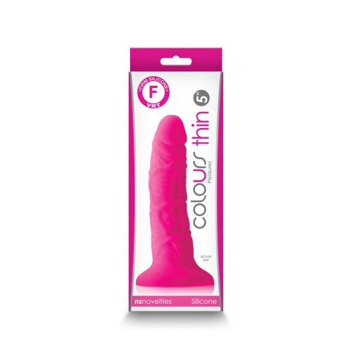 Dildo Delgado Rosa Colours Pleasures - 5 Pulgadas