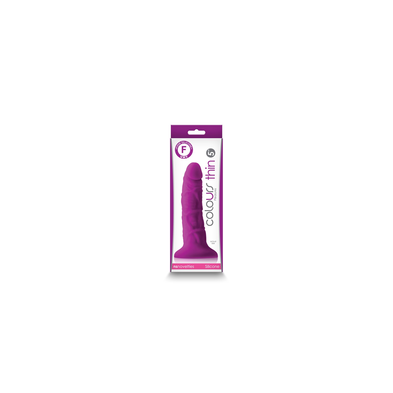 Colours Pleasures Thin Dildo Purple