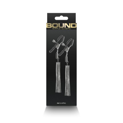 Bound Gunmetal Nipple Clamps for Enhanced Sensations