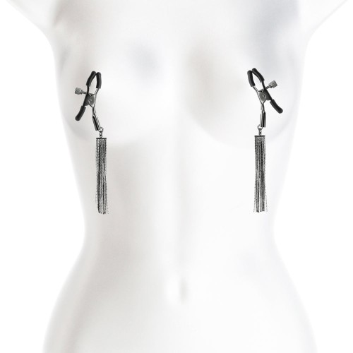 Bound Gunmetal Nipple Clamps for Enhanced Sensations