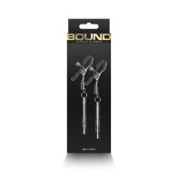 Bound Nipple Clamps D3 Gunmetal for Pleasure