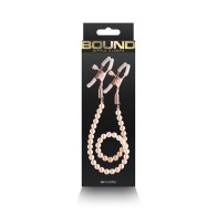 Bound Rose Gold Nipple Clamps - Stylish Stimulation