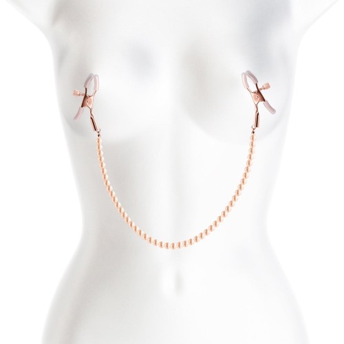 Bound Rose Gold Nipple Clamps - Stylish Stimulation