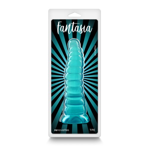 Dildo de Gel Fantasia Nymph Color Teal