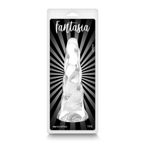 Dildo de Gel Fantasia Siren Transparente