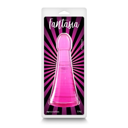 Dildo de Gel Rosa Fantasia para Placer Lujo