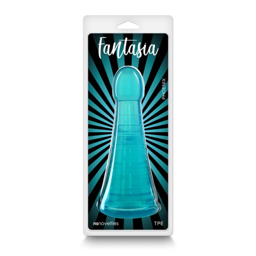 Fantasia Phoenix Dildo de Gel - Vibrante Teal