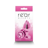 Rear Assets Medium Pink Anal Plug