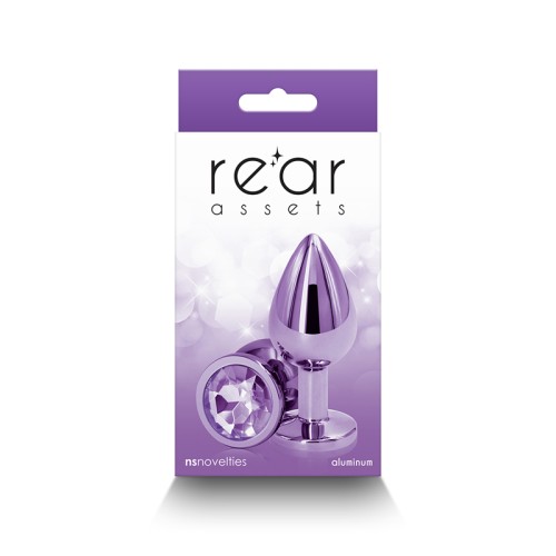 Medium Metal Anal Plug Purple