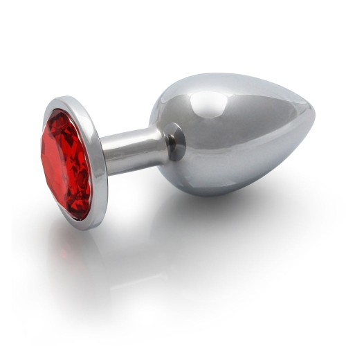 Ouch! Round Gem Butt Plug - Luxurious Sensation