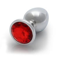 Ouch! Round Gem Butt Plug - Luxurious Sensation