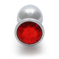 Ouch! Round Gem Butt Plug - Luxurious Sensation