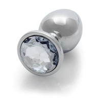 Ouch! Round Gem Butt Plug Large - Elegant Anal Pleasure