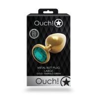 Ouch! Gem Butt Plug Large - Luxurious Pleasure