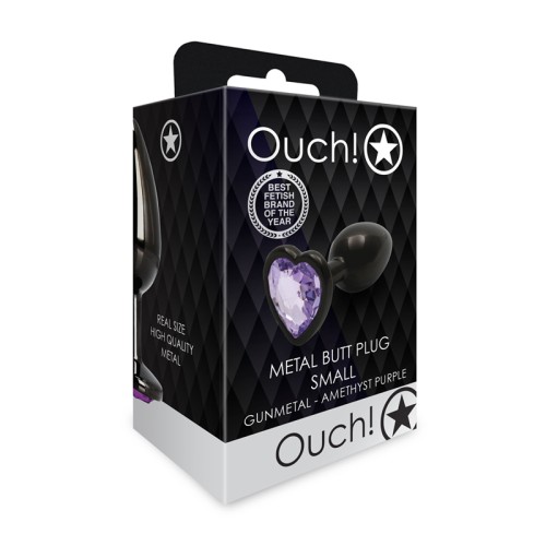 Plug Anal Gem Heart Ouch! para Placer Elegante