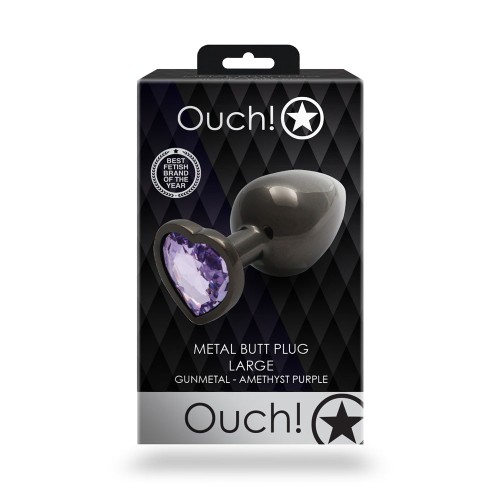 Ouch! Heart Gem Butt Plug Large