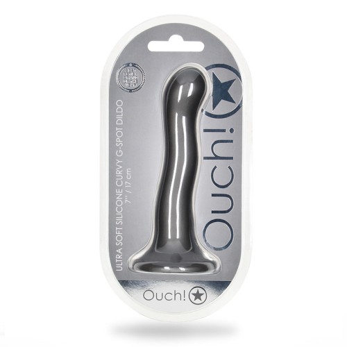 Dildo Curvo G-Spot Ultra Suave Ouch! para Placer