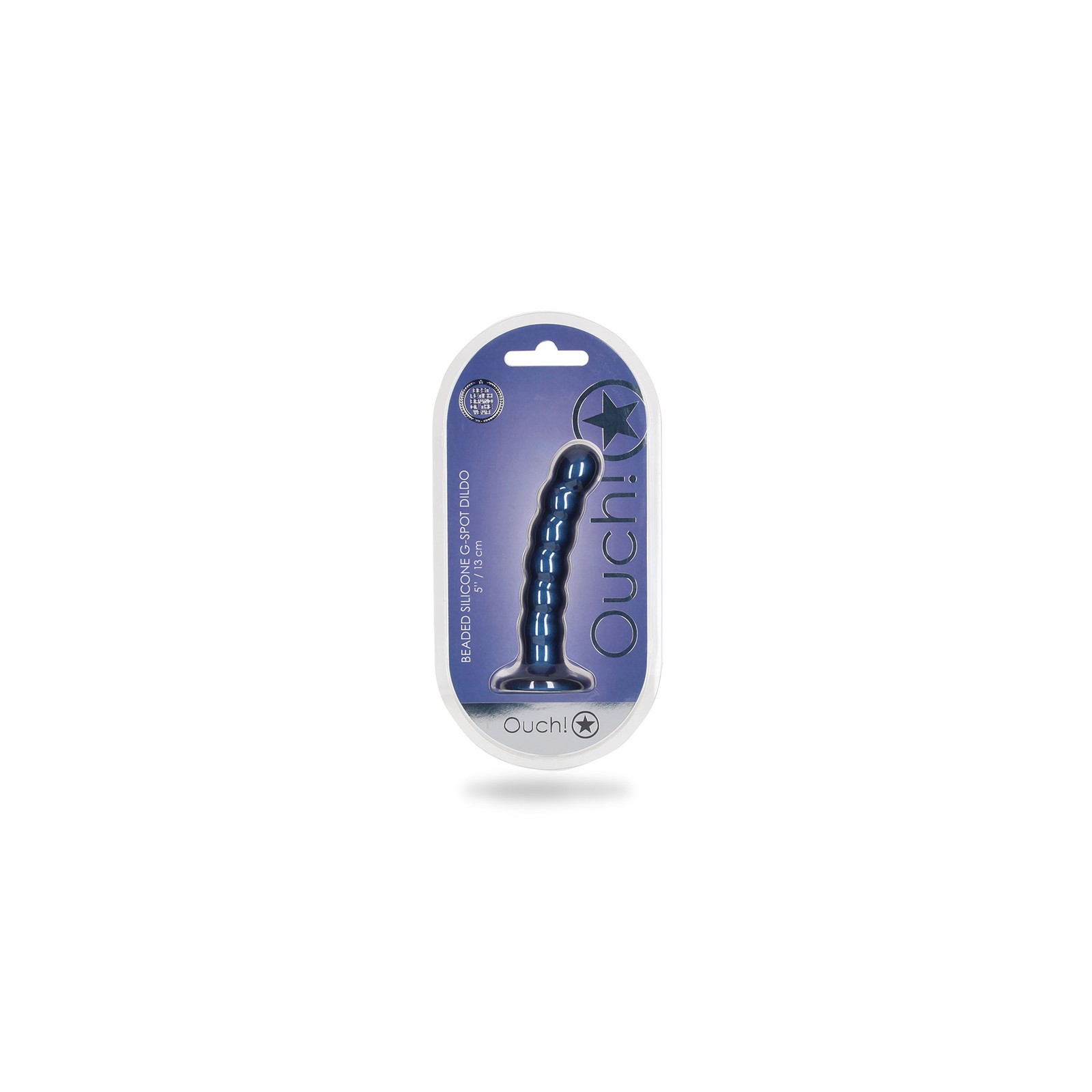 Ouch Beaded Silicone G-Spot Dildo 5 in