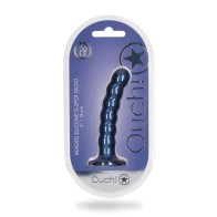 Ouch Beaded Silicone G-Spot Dildo 5 in