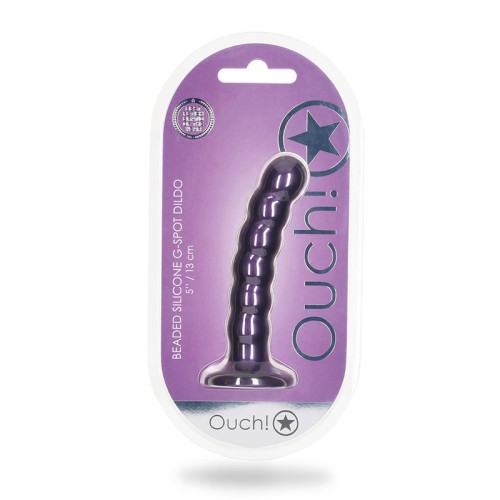 Shots Ouch Beaded Silicone G-Spot Dildo for Pleasure