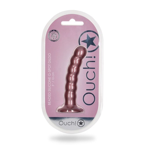 Dildo de Silicona con Perlas para el G-Spot Ouch!