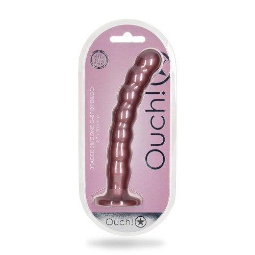 Shots Ouch! Beaded Silicone G-Spot Dildo for ultimate pleasure