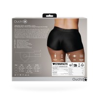 Ouch! Vibrating Strap-on Boxer Black XL/2XL