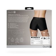 Ouch! Vibrating Strap-on Boxer Black XS/S