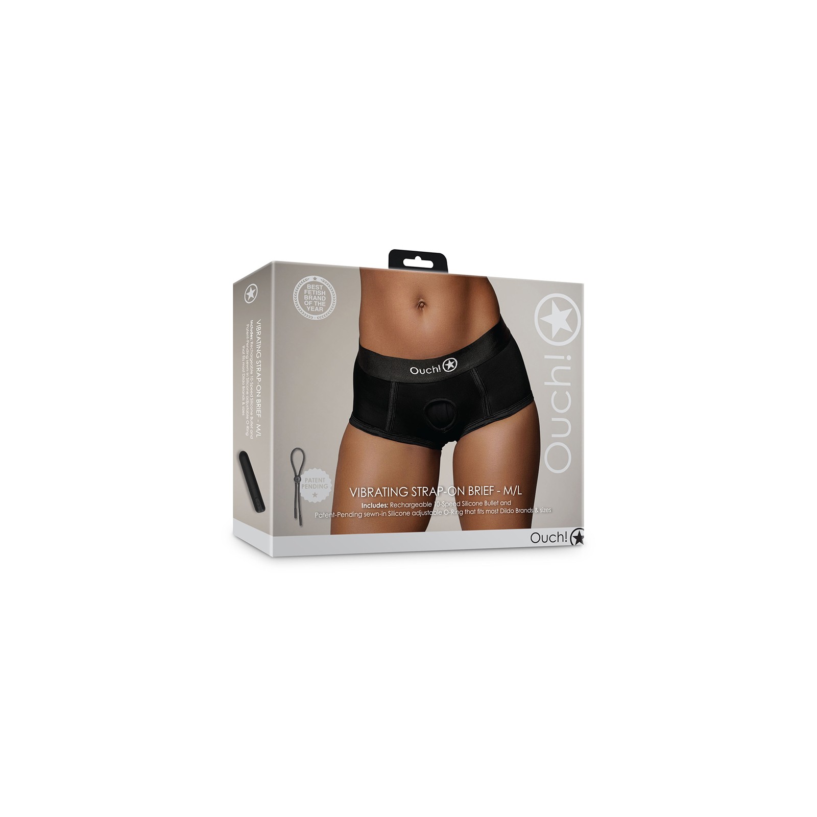 Tanga Vibrante Ouch! M/L con Bullet