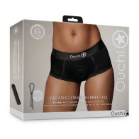 Ouch! M/L Vibrating Strap-on Brief with Bullet