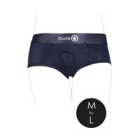 Ouch! M/L Vibrating Strap-on Brief with Bullet