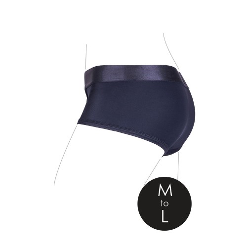 Ouch! M/L Vibrating Strap-on Brief with Bullet