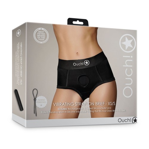 Vibrating Strap-on Brief - Comfort and Stimulation