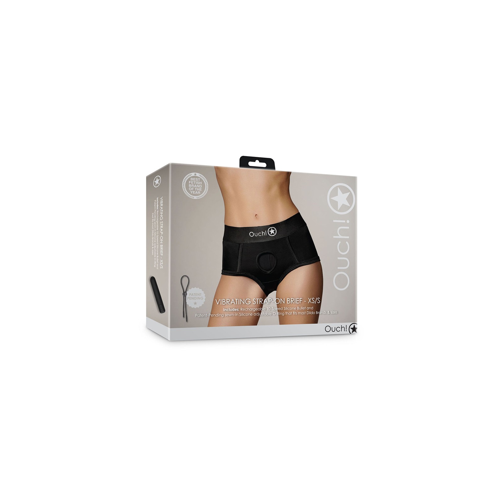 Vibrating Strap-on Brief - Comfort and Stimulation