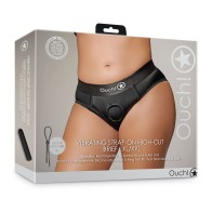 Ouch! Vibrating Strap-on Brief Black XL/2XL - Ultimate Pleasure for You and Your Partner