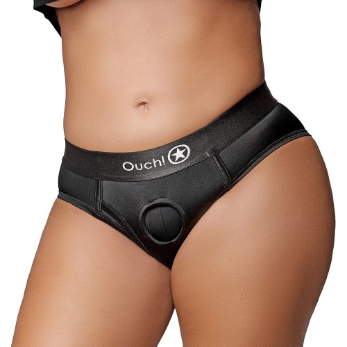 Ouch! Briefs Vibrantes Strap-on Negros XL/2XL - Placer Supremo para Ti y Tu Pareja